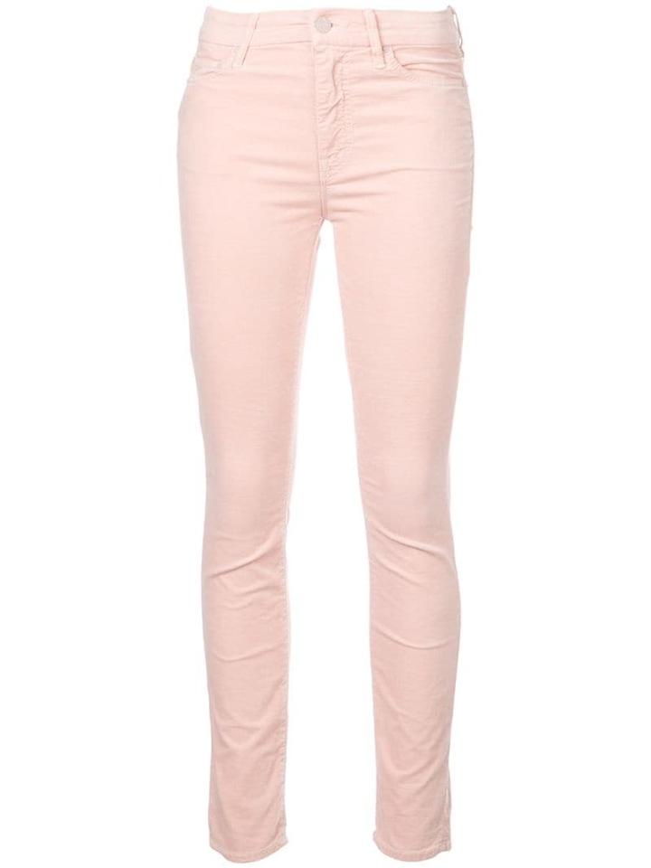 Mother High-rise Skinny Jeans - Pink