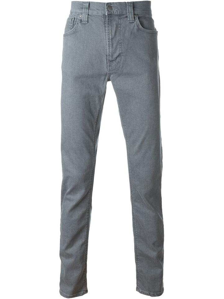 Nudie Jeans Co Lean Dean Jeans, Men's, Size: 30/32, Grey, Cotton/spandex/elastane