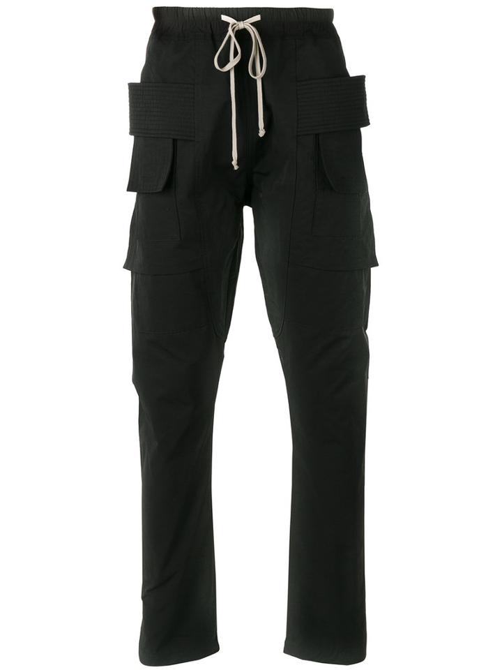 Rick Owens Drkshdw Cargo Trousers, Men's, Size: Xl, Black, Cotton/polyamide