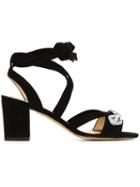 Bionda Castana Ruby Sandals, Women's, Size: 39, Black, Suede/kid Leather