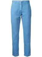 Massimo Alba Cropped Trousers - Blue