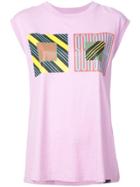 Proenza Schouler Pswl Multi Flag Muscle Tee - Pink