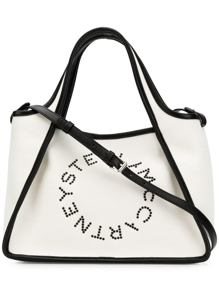 Stella Mccartney Logo Shopper Tote Bag - White