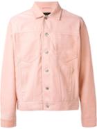 Misbhv Buttoned Jacket, Adult Unisex, Size: S, Pink/purple, Leather