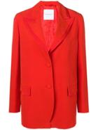 Ermanno Scervino Peaked Lapel Blazer - Red