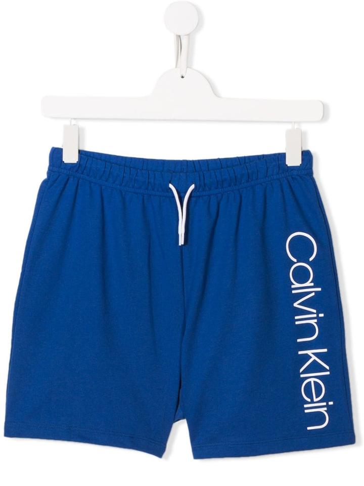 Calvin Klein Kids Teen Drawstring Shorts - Blue