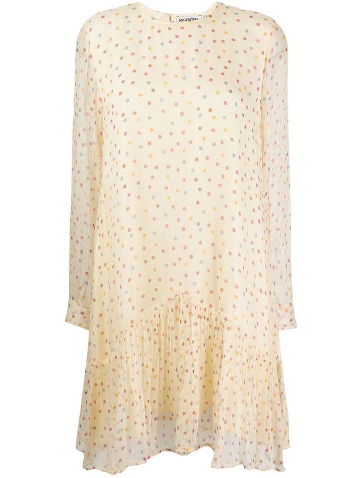 Essentiel Antwerp Polka Dot Shift Dress - Neutrals