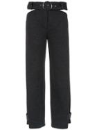 Nk Wool-blend Straight-fit Trousers - Grey