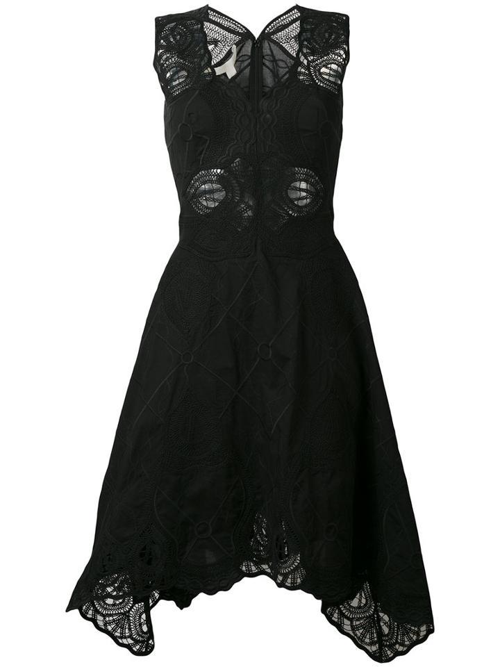 Jonathan Simkhai - Embroidered Flared Skirt Dress - Women - Cotton - 2, Black, Cotton