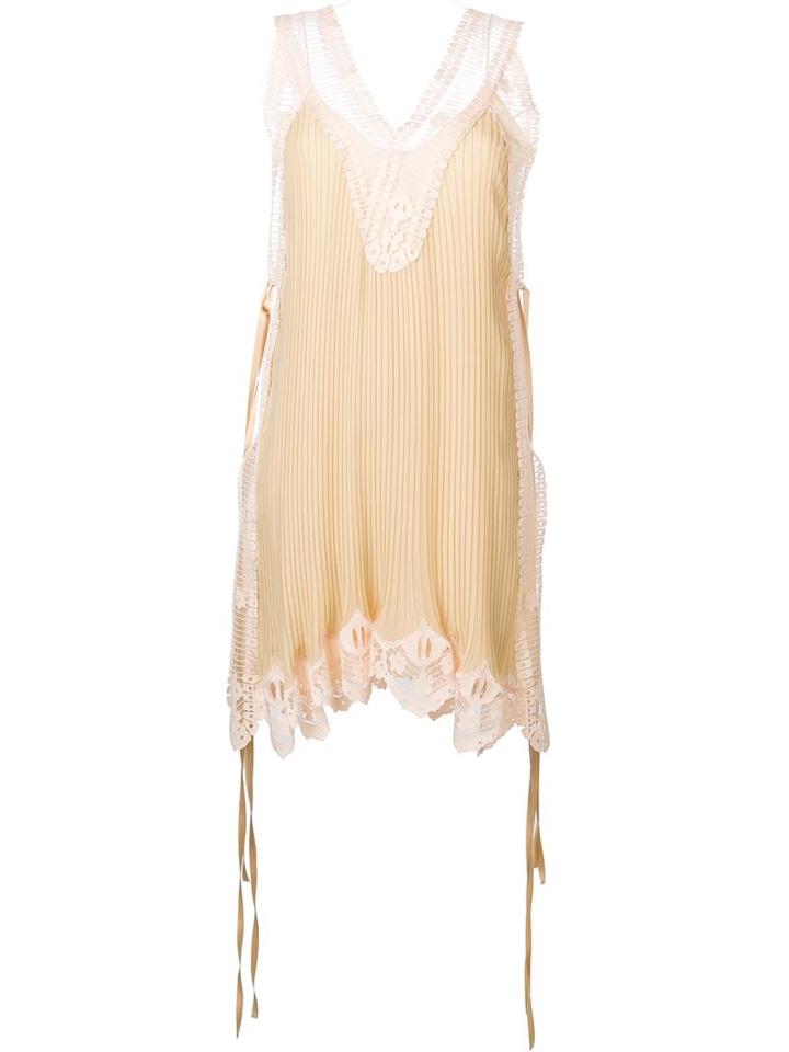 Chloé Embroidered Pleated Dress