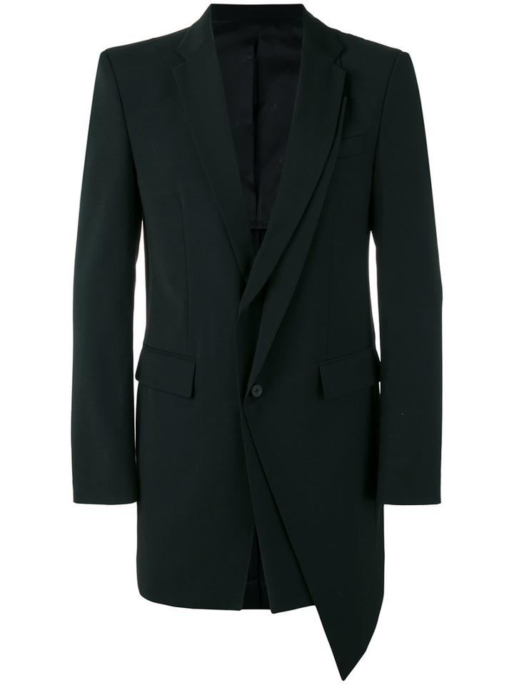D.gnak - Layered Blazer - Men - Polyester/spandex/elastane/wool - 50, Black, Polyester/spandex/elastane/wool