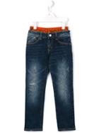 Armani Junior Ripped Detail Jeans, Boy's, Size: 9 Yrs, Blue