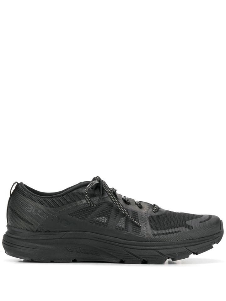 Satisfy Lace-up Mesh Sneakers - Black