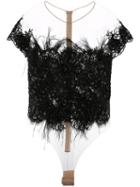 Nedret Taciroglu Couture - Embroidered Top - Women - Silk - 44, Black, Silk