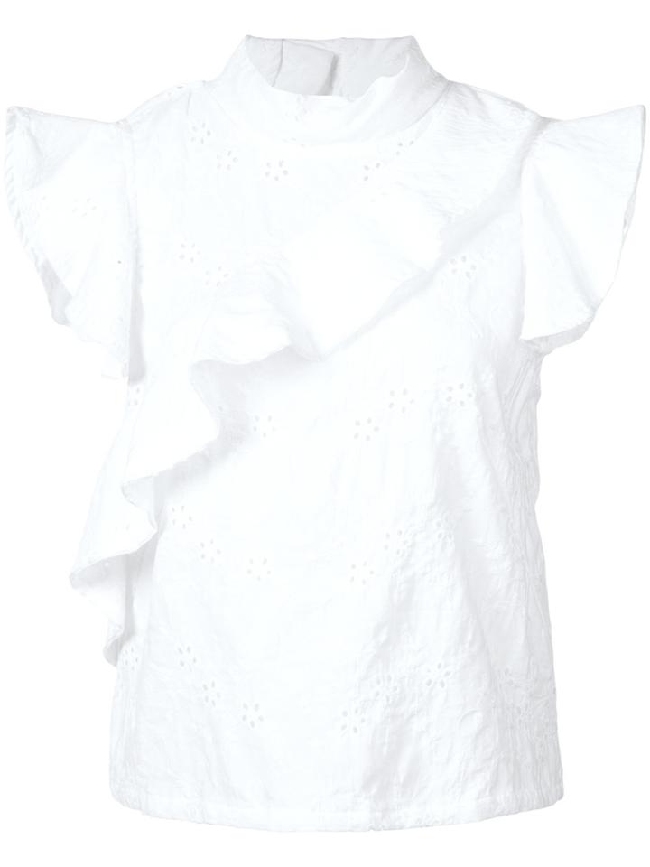 Mcguire Denim Ruffled T-shirt - White