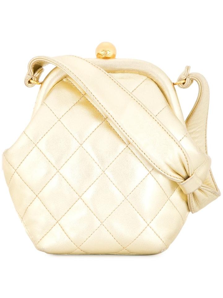 Chanel Vintage Cc Hand Bag - Metallic