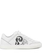 Versace Collection Medusa Print Low Top Sneakers - White