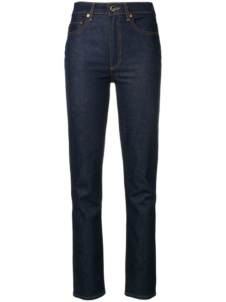 Khaite High Rise Regular Jeans - Blue