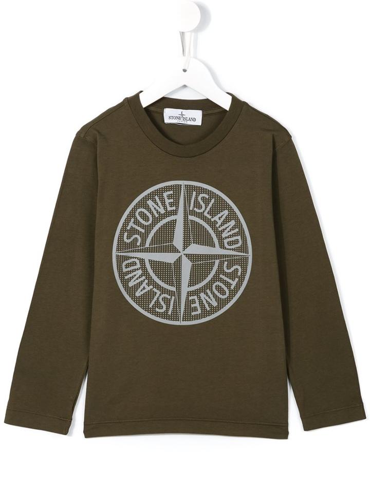 Stone Island Kids Logo Top, Boy's, Size: 8 Yrs, Green