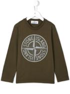 Stone Island Kids Logo Top, Boy's, Size: 8 Yrs, Green