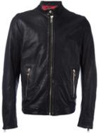 Diesel Zip Jacket, Men's, Size: Xl, Black, Calf Leather