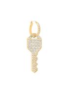 Marc Jacobs Pavé Key Earring - Metallic