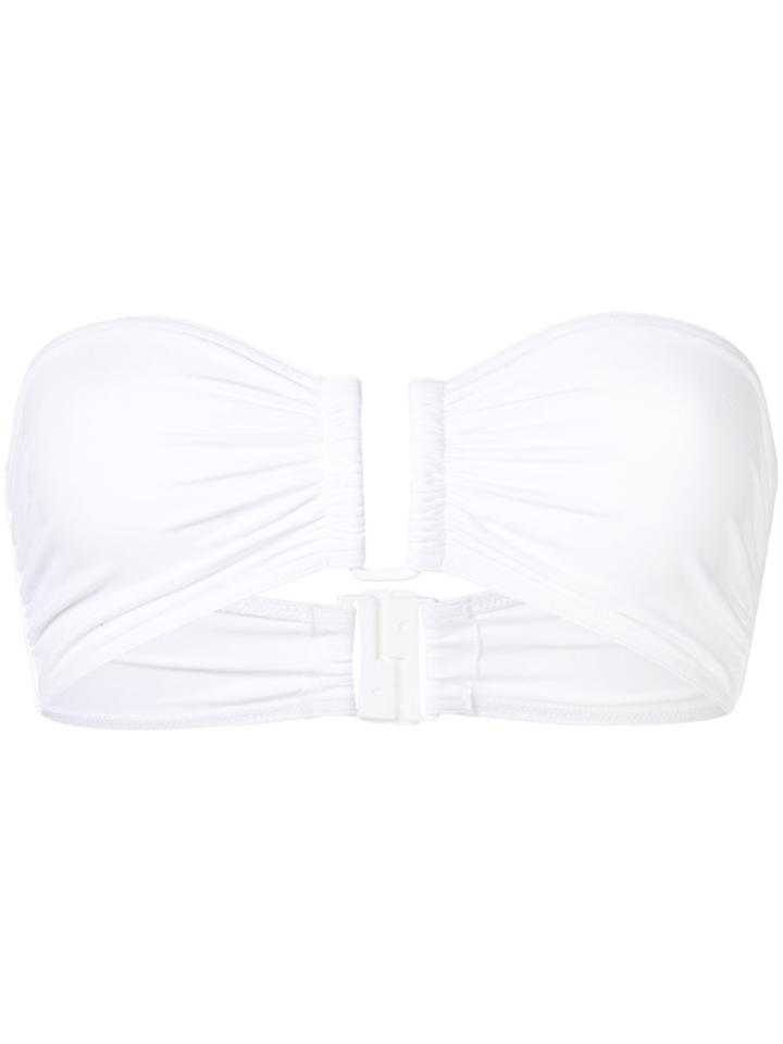 Eres Strapless Bikini Top - White