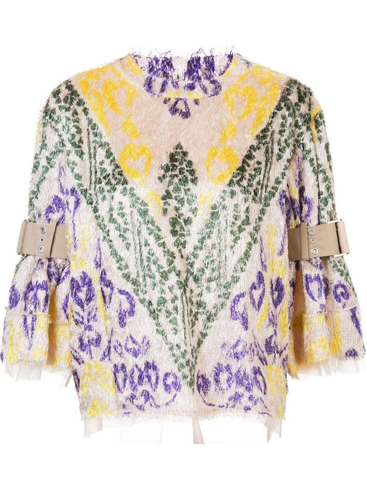 Sacai Textured Jacquard Top
