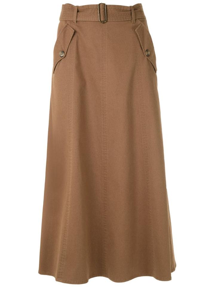 Nk Pistol Cherry Midi Skirt - Brown