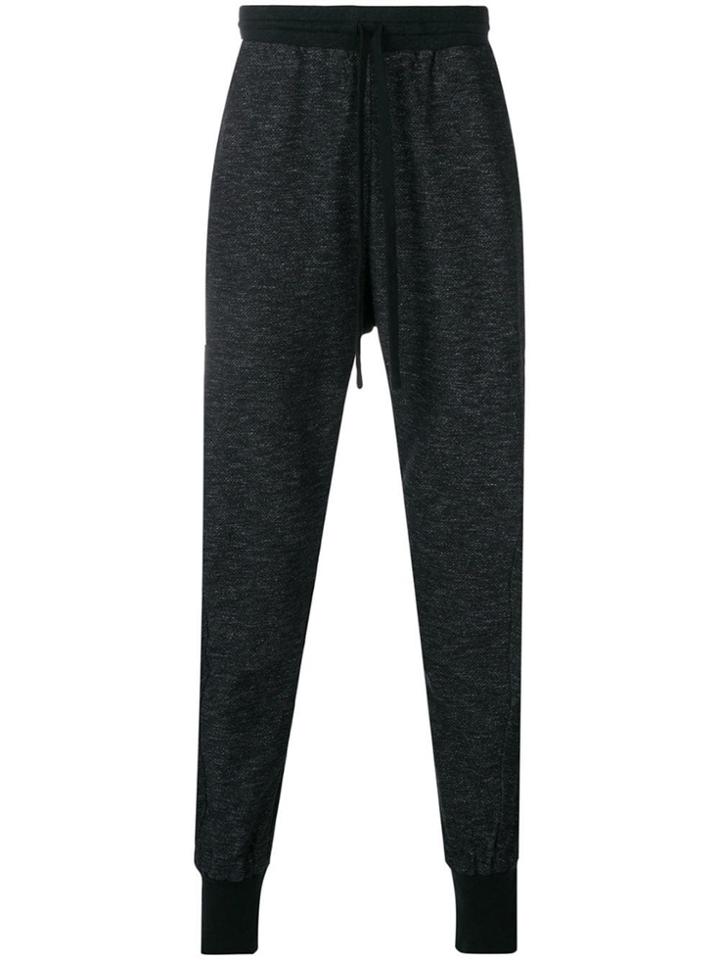 Forme D'expression Drawstring Slim-fit Trousers - Black