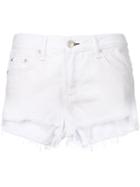Rag & Bone /jean Frayed Hem Denim Shorts - White