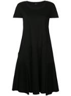Jil Sander Navy Flared Midi Dress - Black