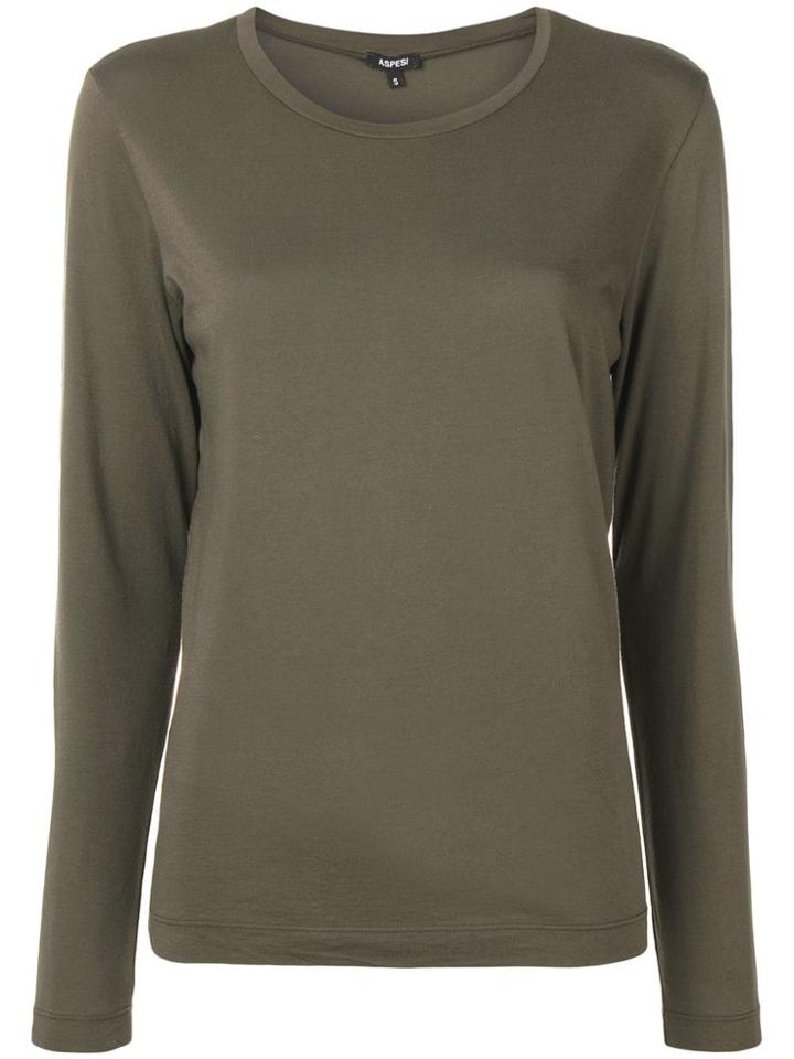 Aspesi Long Sleeved T-shirt - Green