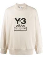 Y-3 Printed Logo Sweater - Neutrals