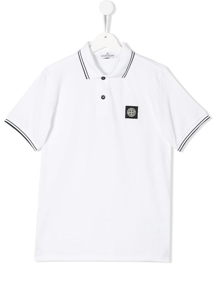 Stone Island Junior Polo Shirt - White