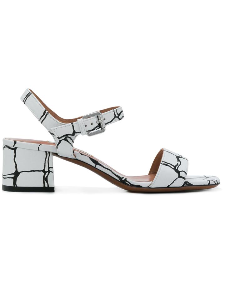 L'autre Chose Slingback Sandals - White