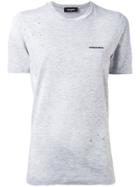 Dsquared2 Distressed Chest Logo T-shirt - Grey