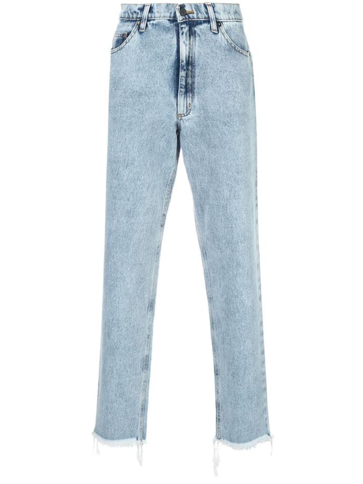 Duo Mid-rise Straight Jeans - Blue