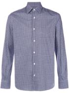 Aspesi Micro Check Print Shirt - Blue