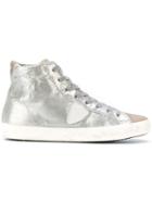 Philippe Model Ankle Length Sneakers - Metallic
