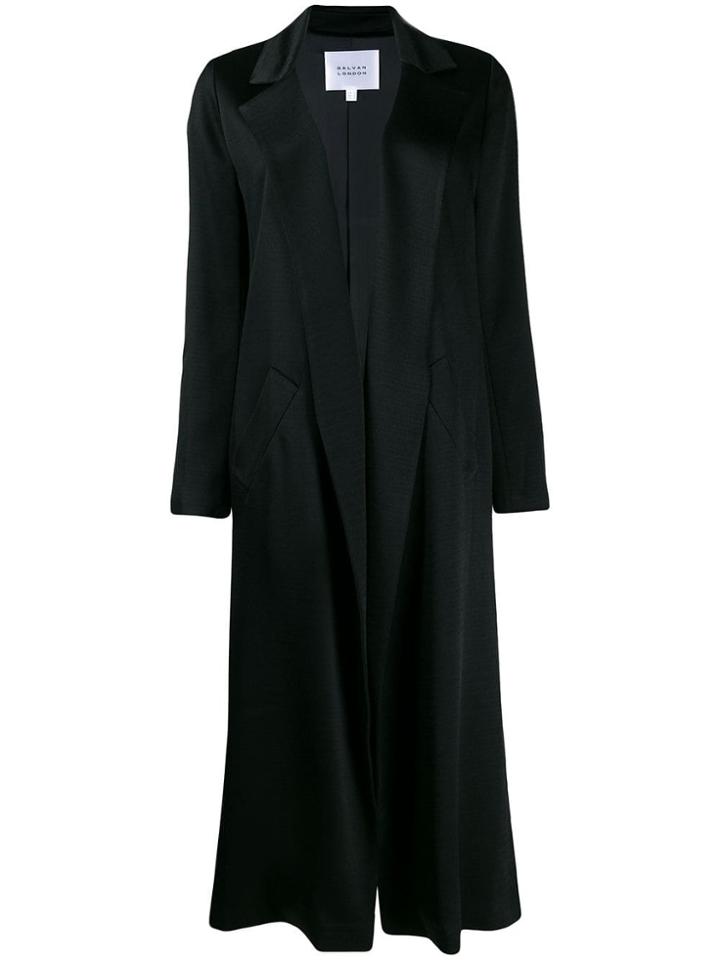 Galvan Sun Wrap Style Coat - Black