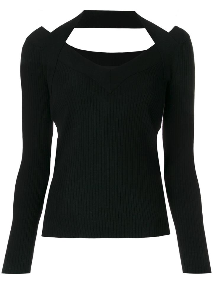 Cédric Charlier V Neck Jumper - Black