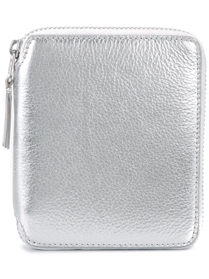 Comme Des Garçons Wallet 'silver' Purse - Metallic
