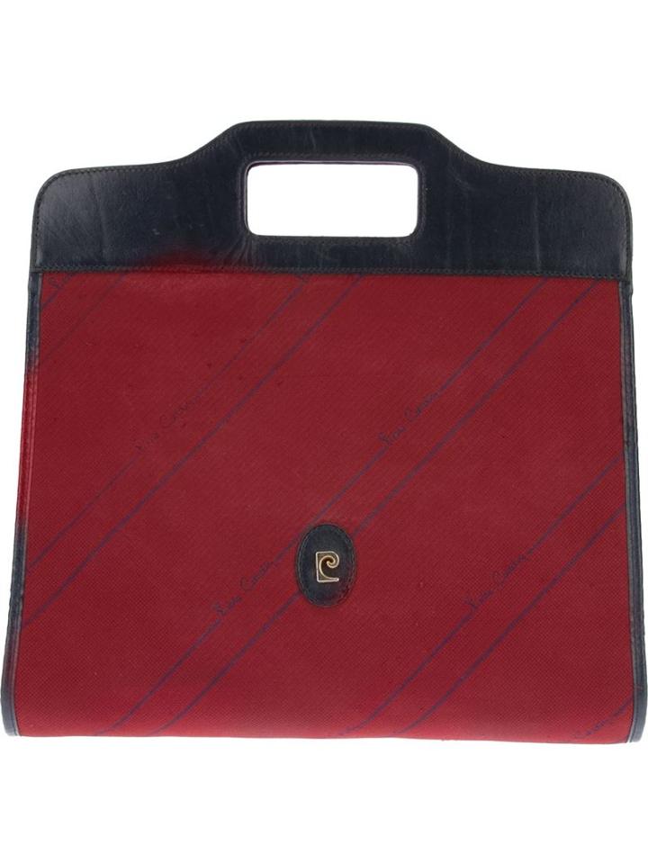 Pierre Cardin Vintage Bi-colour Flat Tote, Women's, Red