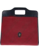 Pierre Cardin Vintage Bi-colour Flat Tote, Women's, Red