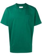 Sacai Plain T-shirt, Men's, Size: 3, Green, Cotton