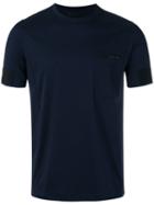 Prada Panelled T-shirt, Men's, Size: Xxl, Blue, Cotton