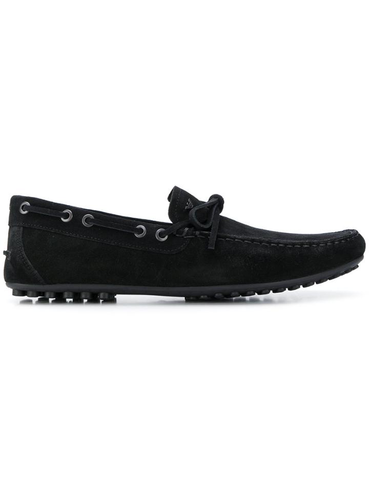 Emporio Armani Classic Slip-on Loafers - Black