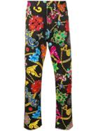 Versace Gioelleria Jetés Print Jeans - Black
