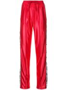 Gucci Sequin Side Panel Track Pants - Red